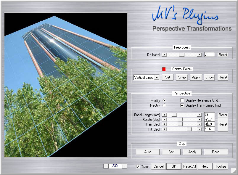 Perspective Tranformations GUI